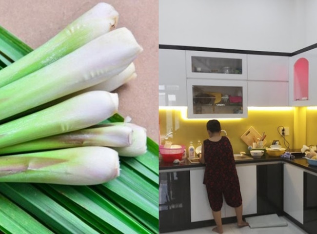 Làm thơm nhà bếp bằng sả